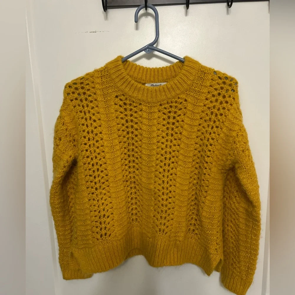 Madewell Windemere Pointelle Pullover Sweater